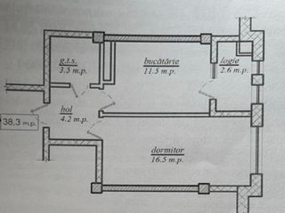 Apartament cu 1 cameră, 38 m², Durlești, Chișinău foto 2