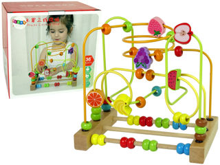 Labirint Jucarie Montessori cu Fructe colorate 3D foto 3