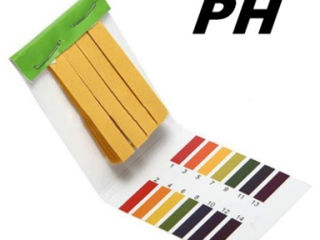 Benzi pH hartie de turnesol testare pH, Лакмусовые pН-полоски,тест анализатор pH foto 2