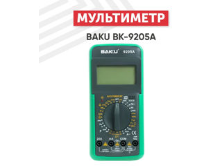 Multimetru digital BAKU BK-9205A pentru masurarea tensiunii, curentului, rezistentei, capacitatii, t