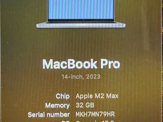 MacBook Pro 14", M2 Max, 32Gb foto 2