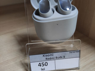 Xiaomi Redmi buds 3 450 lei foto 1