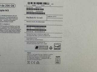 MacBook Air 13.6 2024 M3 Midnight Sigilat Original Garantie Apple foto 4