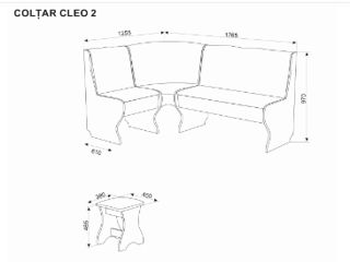 Coltar Ambianta Cleo 2 Sonoma închis ..profită de preț avantajos foto 2