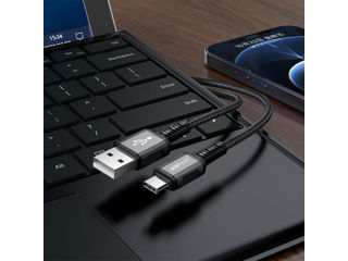 ACEFAST C1-04 Cablu de date de încărcare din aliaj de aluminiu USB-A la USB-C foto 2