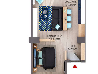 Cumpar apartament de tip studio cu o odaie