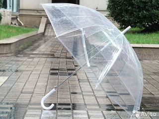 Прозрачные зонты и зонты с принтом! Цена 99 лей foto 3