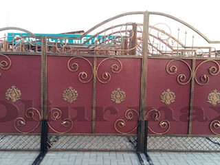 Copertine, balustrade,  porți, garduri, gratii, uși metalice și alte confecții din fier. foto 3