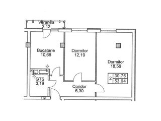 Apartament cu 2 camere, 53 m², Ciocana, Chișinău foto 2