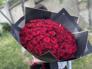 101 trandafiri de la 999 lei. Livrare! foto 2