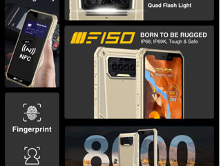 Новый защищенный смартфон Oukitel F-150. Мощная защита от ударов и падений. Водонепронецаем-АКБ-8000 foto 6