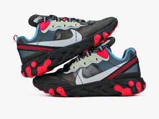 Nike React Element 87 Blue Chill Solar Red foto 3