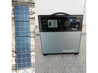 Poweroak PS5B + Panou solar 120W, Baterie externă, PowerBank 400Wh / 120000mAh foto 1