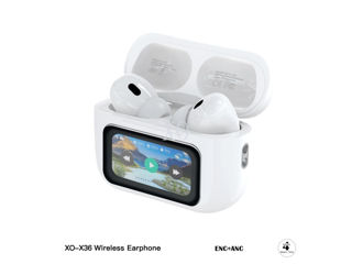 Ecran inteligent XO X36 ANC Căști Bluetooth TWS cu anulare activă a zgomotului foto 2