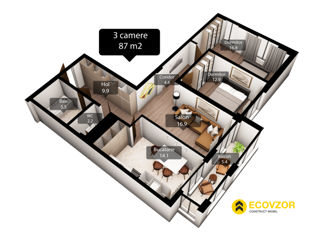 Apartament cu 3 camere,  Poșta Veche,  Chișinău,  Chișinău mun. foto 0