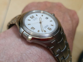 Citizen Eco-Drive Titanium Marinaut
E111- S026261. Vintage. Оригинал.Sapphire Crystal. фото 4