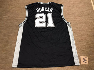 Tricou Vintage Nou Mens Adult Tim Duncan San Antonio Spurs XL Jersey Reebok NBA Basketball foto 2