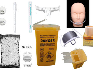 Aparat/ masina pentru tatuaj permanent cu functie Dermapen. Ace microblaiding si accesorii фото 7