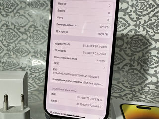 iPhone  14 pro 128 gb gold battery 99% foto 5