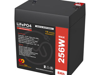 Battery LiFePO4 (LFP) 12,8V 8A DALY BMS 128W 192W 256W 384W 768W foto 3