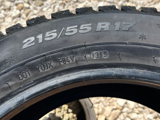 3 anvelope 215/55 R17 2 vară 1 iarnă