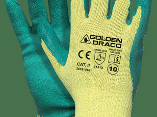 Golden Draco set A mănuși acoperite cu latex / Перчатки Golden Draco set A с латексным покрытием foto 1