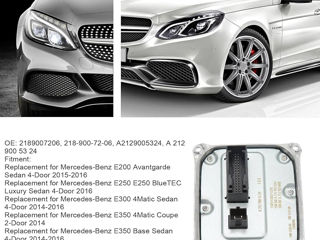 Блоки фар w212, Bi-led, E-class foto 6