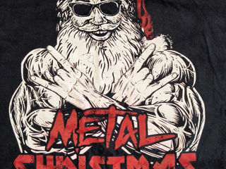 Metal christmas винтажная футболка большой размер 4XL