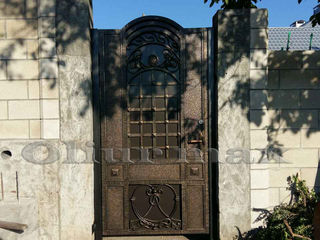 Copertine, garduri, porți, balustrade,  gratii, uși metalice și alte confecții din fier forjat. foto 9