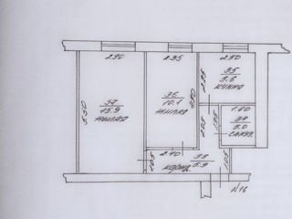 2-х комнатная квартира, 40 м², Бородинка, Тирасполь