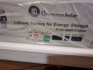 Акумулятор GreensunSolar LiFePO4  51,2V/100AH, 5120W*h,