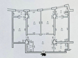 Apartament cu 3 camere, 96 m², Ciocana, Chișinău foto 2