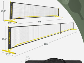 Set cu plasa pentru tenis, bangminton, nou. фото 2