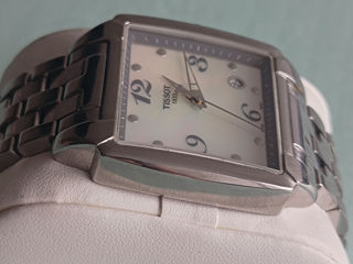 Original Tissot Quadrato T005510A Steel Watch mother pearl - swiss made foto 7