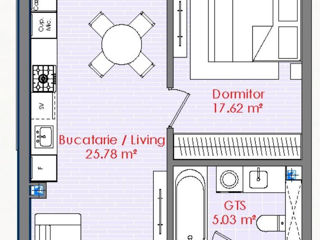 Apartament cu 1 cameră, 57 m², Centru, Dumbrava, Chișinău mun. foto 4