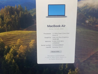 MacBook Air 2020 8gb/256gb Breezy-M SRL Гарантия 6 месяцев. Идеальное состояние!
