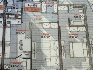 Apartament cu 2 camere, 66 m², Telecentru, Chișinău foto 7