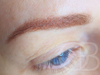 Пудровое напыление бровей, powder brows, micropigmentare efect pudrat foto 8