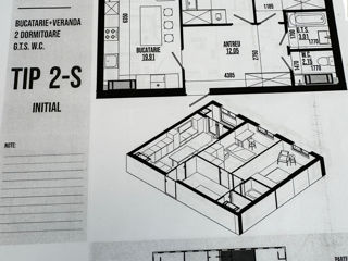 Apartament cu 2 camere,  Centru,  Strășeni,  Strășeni foto 1