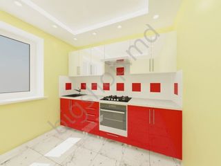 Bucatarie PS Iulia 2.6m Red/White. Livrare gratuită!! foto 1