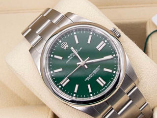 Rolex, Oyster Perpetual, Green dial, 41 mm foto 3