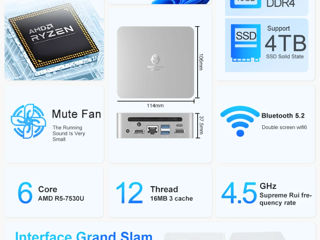 Mini PC Ryzen 5 7530U - 4300 MDL / 235$ foto 4