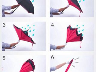 Зонт наоборот Up-Brella (Umbrela reversibila) foto 3