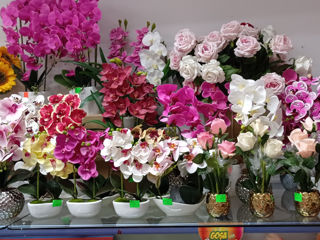 Искусственные цветы орхидея для домашнего декора./Flori artificiali foto 3