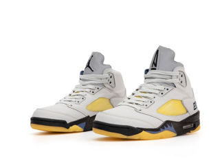 Nike Air Jordan 5 Retro Grey/Yellow foto 2