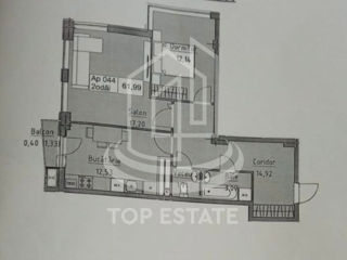 Apartament cu 2 camere, 62 m², Poșta Veche, Chișinău foto 5