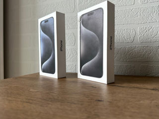 Apple iPhone 15 Pro Max, Black/Blue Titanium, 256GB Sigilat! New! Cu acte în regulă!