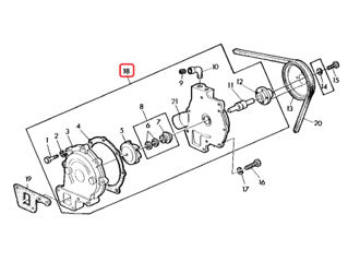 Ремкомплект водяного насоса John Deere(6466T,6404T),R54955,R51683,1085,1085HY4,1177,1177HY / 4,1188 foto 7