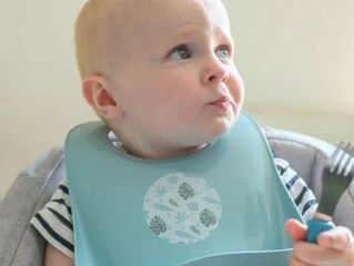 Детский нагрудник силиконовый, водонепроницаемый, моющийся, с 4+ месяцев/Skip Hop Bavetă din silicon foto 3