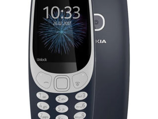 Nokia 3310, 599Lei 14-днеи без подзарядки, 2-sim+memory card, Telefon Legendă,Ecran Mare, Большои Эк